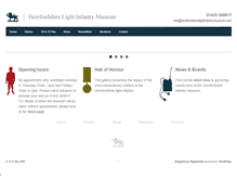 Tablet Screenshot of herefordshirelightinfantrymuseum.com